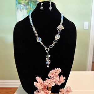 Necklace and earrings